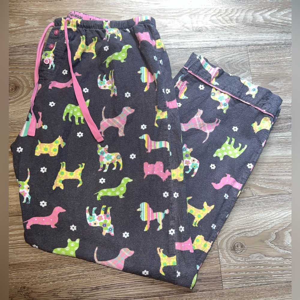 Y2K Dog Print Pajama Pants